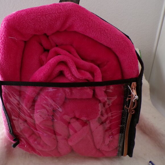 Juicy Couture 4pc QUEEN Plush Sheet Set Pink Soft & Cozy - Picture 5 of 6